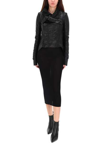 Sacouri office Rick Owens Temple Naska Biker Jacket BLACK Femei (BM 19702028) 2