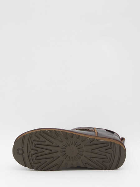 Ghete UGG Classic Ultra Mini Leather Regenerate Ugg BROWN Barbati (BM 19702193) 4