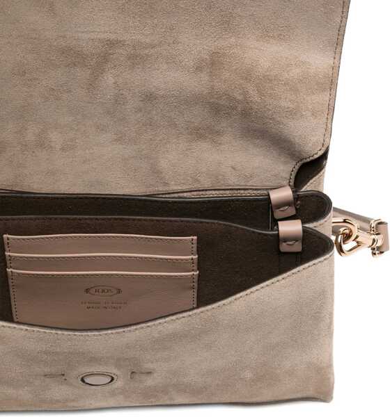 Genti de umar TODS T Timelss Flap Bag In Leather BROWN Femei (BM 19702211) 5