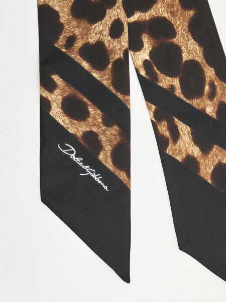 Esarfe Dolce & Gabbana Silk Twill Bandeau BROWN Femei (BM 19702229) 2