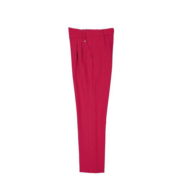 Pantaloni casual Herno Herno High Waist Pants Red Femei (BM 19702794) 2