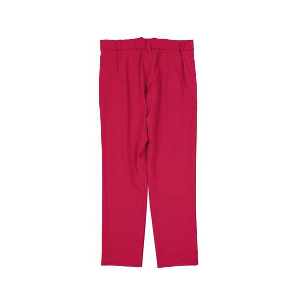 Pantaloni casual Herno Herno High Waist Pants Red Femei (BM 19702794) 3
