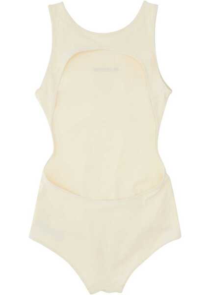 Costume de baie intregi Jil Sander One Piece Swimsuit With Logo WHITE Femei (BM 19702835) 3