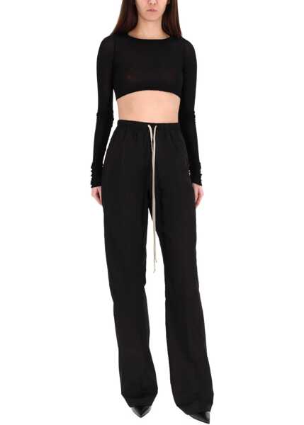 Tricouri Rick Owens Long-Sleeved Top BLACK Femei (BM 19702853) 2