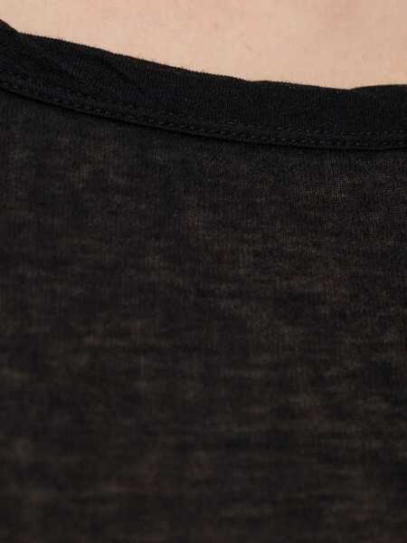 Tricouri Rick Owens Long-Sleeved Top BLACK Femei (BM 19702853) 5