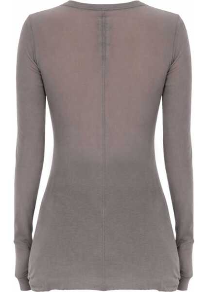 Tricouri Rick Owens Long-Sleeved T-Shirt GREY Femei (BM 19702862) 3