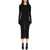 Rick Owens Long-Sleeved Midi Dress BLACK
