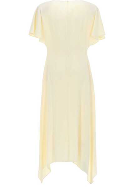 Rochii casual Stella McCartney V-Neck Midi Dress WHITE Femei (BM 19702967) 2