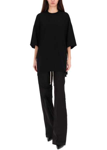 Tricouri Rick Owens Tommy-T T-Shirt BLACK Femei (BM 19702985) 2