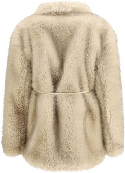 Paltoane Max Mara Furry Rosaria Belted Coat BEIGE Femei (BM 19703027) 2