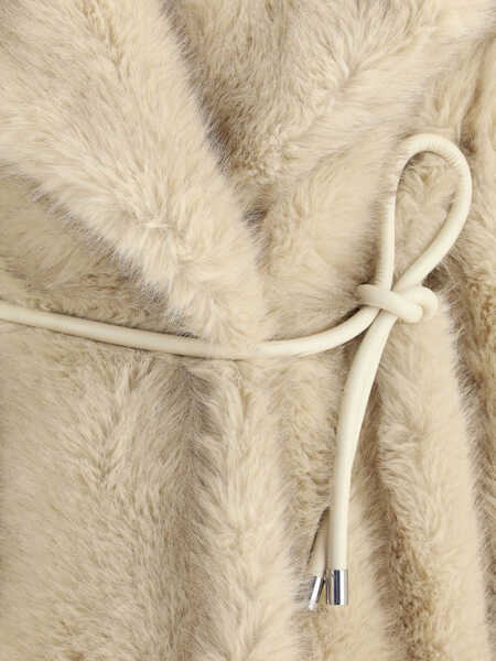 Paltoane Max Mara Furry Rosaria Belted Coat BEIGE Femei (BM 19703027) 3