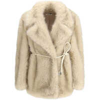 Paltoane Furry Rosaria Belted Coat Femei