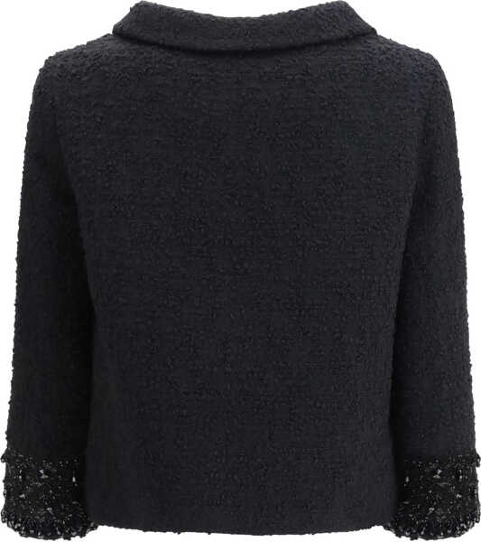 Jachete Valentino Garavani Tweed virgin wool Jacket NERO Femei (BM 19703033) 2