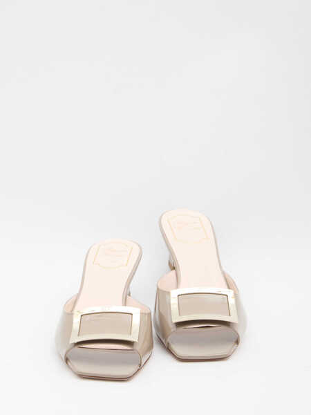 Sandale Roger Vivier Trompette Metal Mules BEIGE Femei (BM 19703048) 5