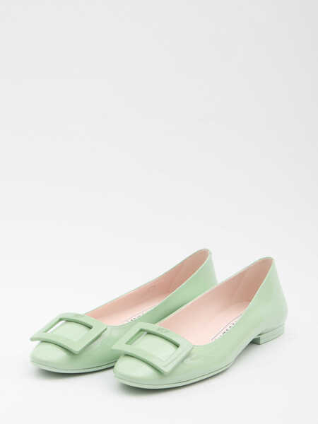 Balerini Roger Vivier Gommettine Roundy Ballerinas GREEN Femei (BM 19703069) 2