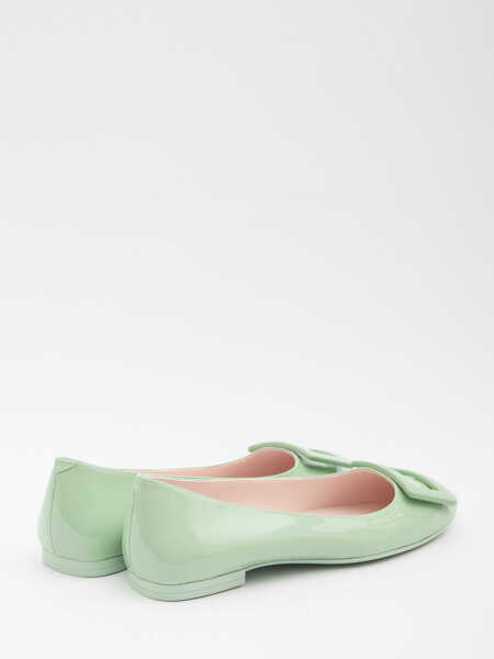 Balerini Roger Vivier Gommettine Roundy Ballerinas GREEN Femei (BM 19703069) 3