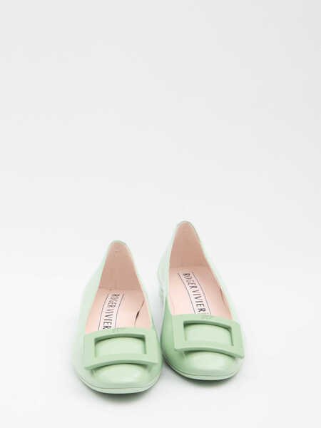 Balerini Roger Vivier Gommettine Roundy Ballerinas GREEN Femei (BM 19703069) 5