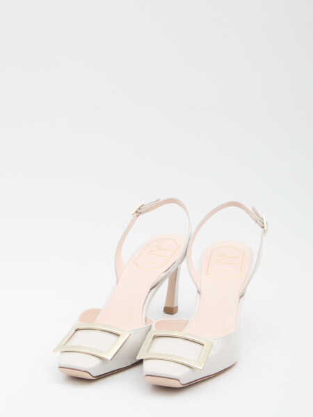 Pantofi cu toc Roger Vivier Trompette Slingback Pumps GREY Femei (BM 19703075) 2