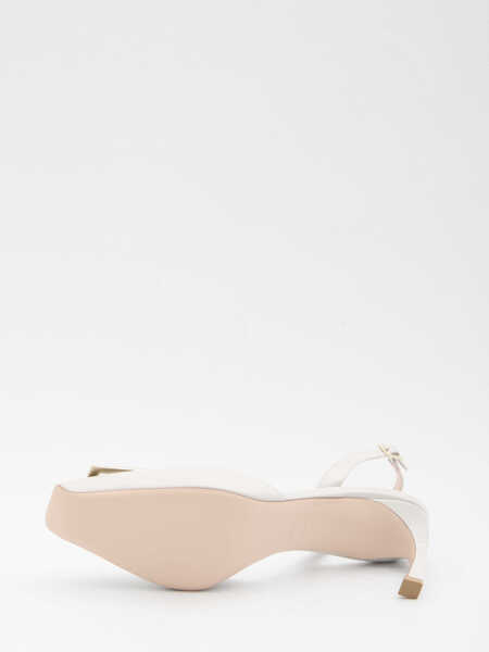 Pantofi cu toc Roger Vivier Trompette Slingback Pumps GREY Femei (BM 19703075) 4