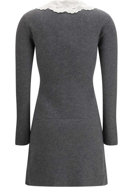 Rochii Self-Portrait Knit mini Dress GREY Femei (BM 19703120) 2