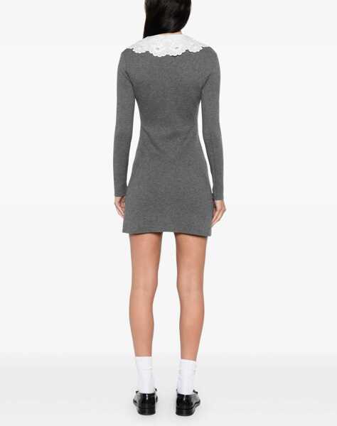 Rochii Self-Portrait Knit mini Dress GREY Femei (BM 19703120) 4