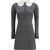 Self-Portrait Knit mini Dress GREY