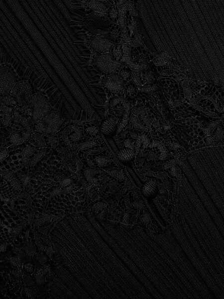 Topuri Self-Portrait Off-the-shoulder chiffon Top BLACK Femei (BM 19703150) 5