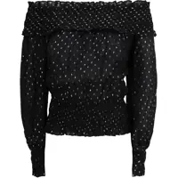 Topuri Off-the-shoulder chiffon Top Femei