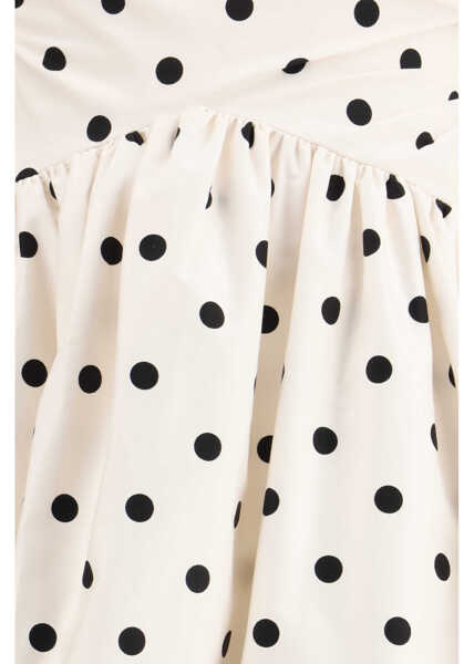 Rochii Self-Portrait Polka dot cotton midi Dress CREAM Femei (BM 19703153) 3