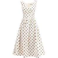 Rochii Polka dot cotton midi Dress Femei