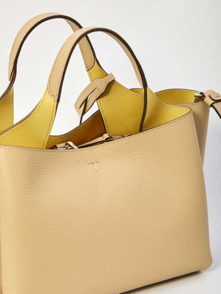 Genti de mana TODS T Timeless Leather Bag Small CREAM Femei (BM 19703186) 4