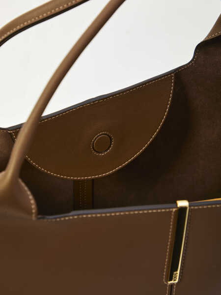 Genti de mana TODS Shopping Bag Medium BROWN Femei (BM 19703189) 4