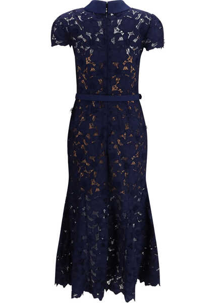Rochii Self-Portrait Guipure lace midi Dress NAVY Femei (BM 19703216) 2