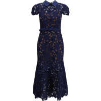 Rochii Guipure lace midi Dress Femei