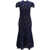 Self-Portrait Guipure lace midi Dress NAVY