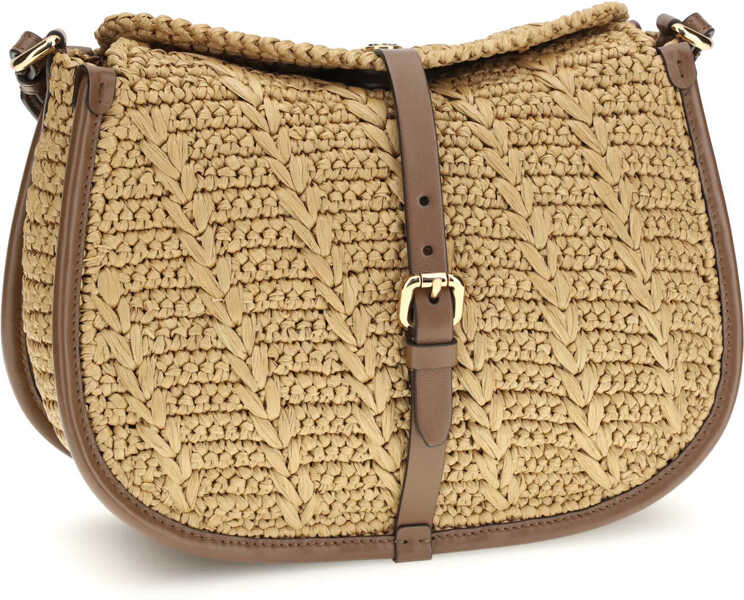 Genti de umar ETRO Raffia crochet Pony Shoulder Bag Y0412 Femei (BM 19703222) 2