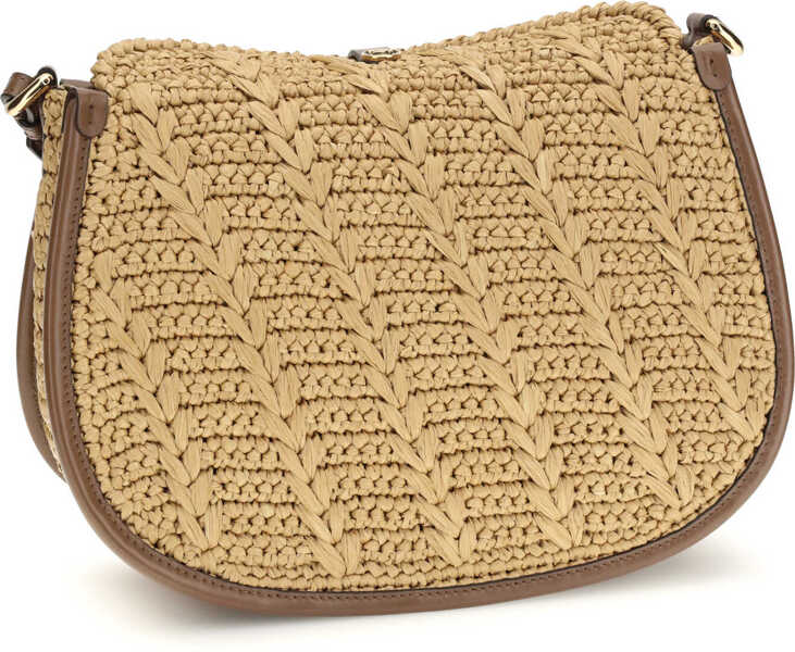 Genti de umar ETRO Raffia crochet Pony Shoulder Bag Y0412 Femei (BM 19703222) 3