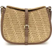 Genti de umar Raffia crochet Pony Shoulder Bag Femei