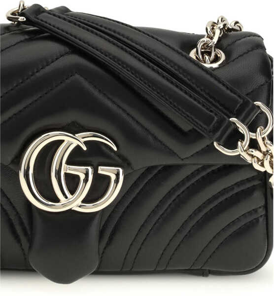 Genti de umar Gucci GG Marmont small Shoulder Bag BLACK Femei (BM 19703237) 4