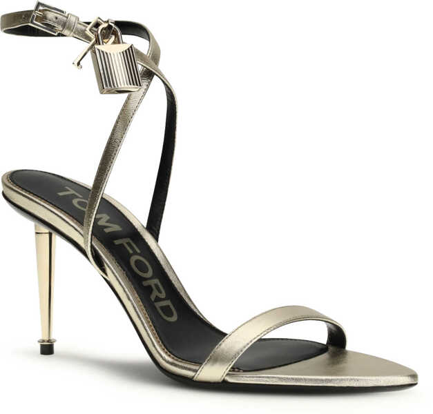 Sandale Tom Ford Padlock Sandals PALE GOLD Femei (BM 19703258) 2