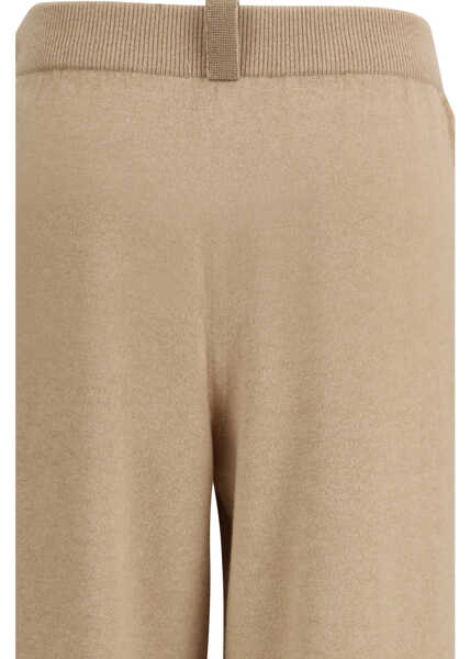 Pantaloni casual Fabiana Filippi Jewel Detail Trousers FAGGIO Femei (BM 19703285) 3