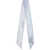 Alexander McQueen Skull Ribbon Scarf ICE BLUE/WHITE