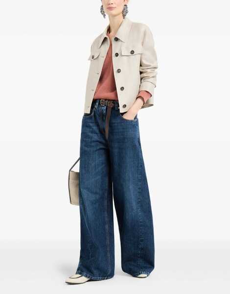 Pulovere Brunello Cucinelli Cashmere net Sweater ORANGE FLAMEOYSTER Femei (BM 19703294) 2