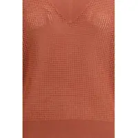 Pulovere Brunello Cucinelli Dama - Pulovere Brunello Cucinelli Cashmere net Sweater ORANGE FLAMEOYSTER Femei (BM 19703294) - B-mall.ro