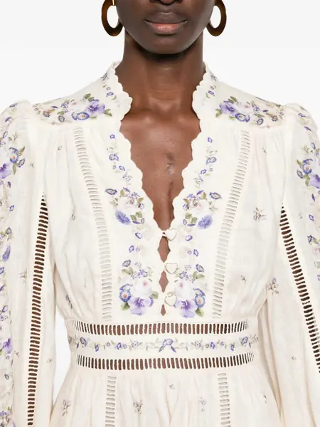 Rochii elegante ZIMMERMANN Patience dress Yellow Femei (BM 19703358) 5