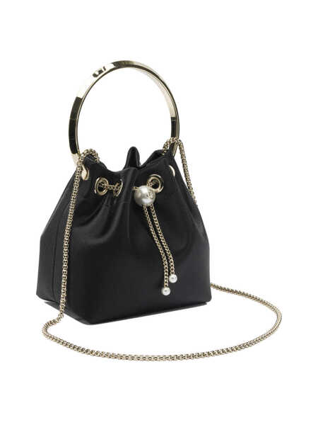 Genti de mana Jimmy Choo Bon Bon mini handbag Black Femei (BM 19703361) 2