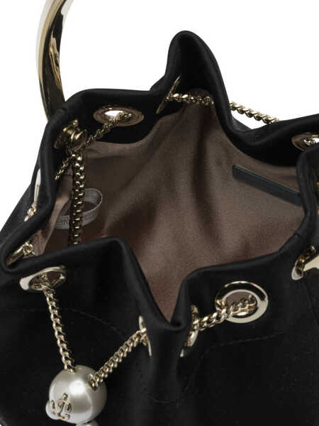 Genti de mana Jimmy Choo Bon Bon mini handbag Black Femei (BM 19703361) 5