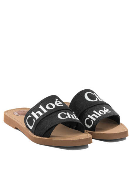 Sandale Chloe Woody Slides Black Femei (BM 19703364) 2