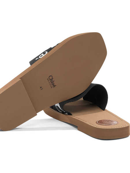 Sandale Chloe Woody Slides Black Femei (BM 19703364) 5