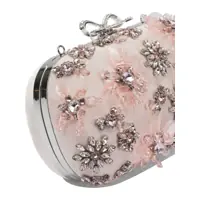 Genti plic Dama - Genti plic Self-Portrait Satin floral clutch bag Pink Femei (BM 19703388) - B-mall.ro